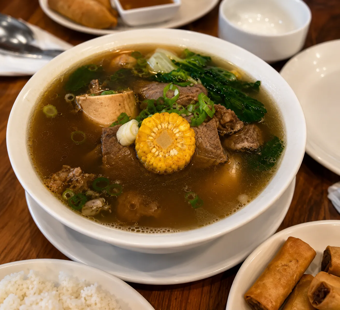 Filipino comfort food plate at Mar's Sisig Winnipeg Ave, Winnipeg